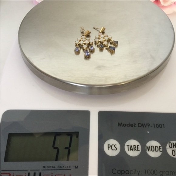 Opal and Tanz earrings 10k - Picture 2 of 6